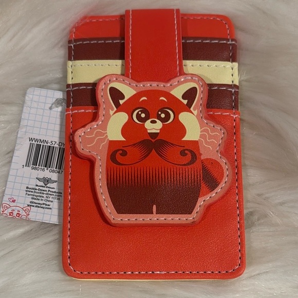 Buckle-Down Handbags - DISNEY VEGAN LEATHER WALLET, ID CARD HOLDER, TURNING RED RED PANDA MEI NWT